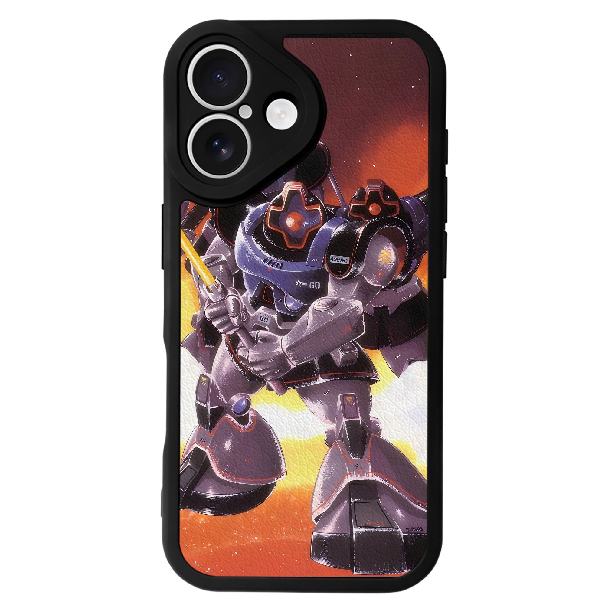 （画像用） 機動戦士ガンダム Mobile Suit Gundam 【iPhone 16シリーズ対応】シリコンスマホケース（レザー調） 材質：シリコン